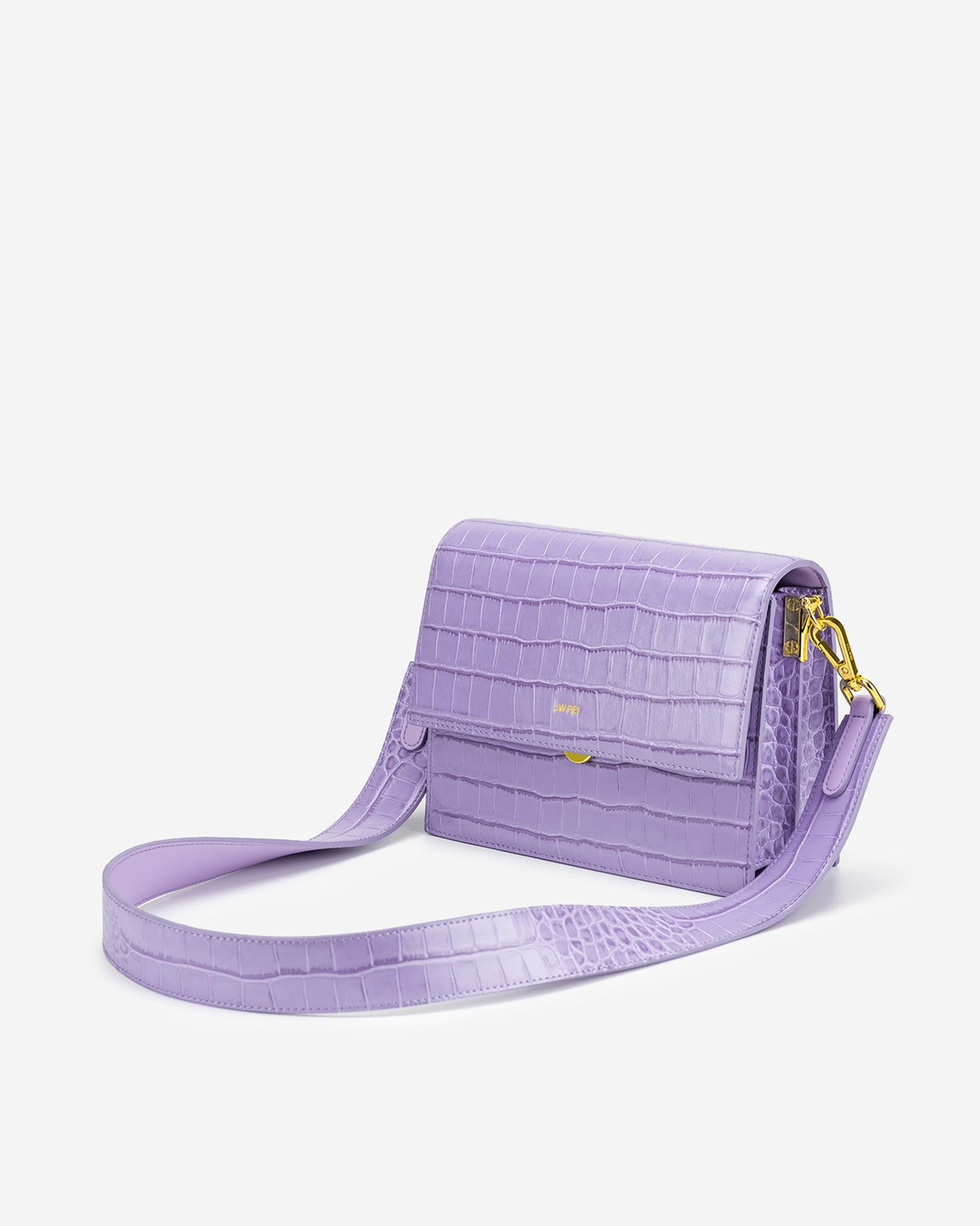 Bolso Mini flap - Croc Púrpura