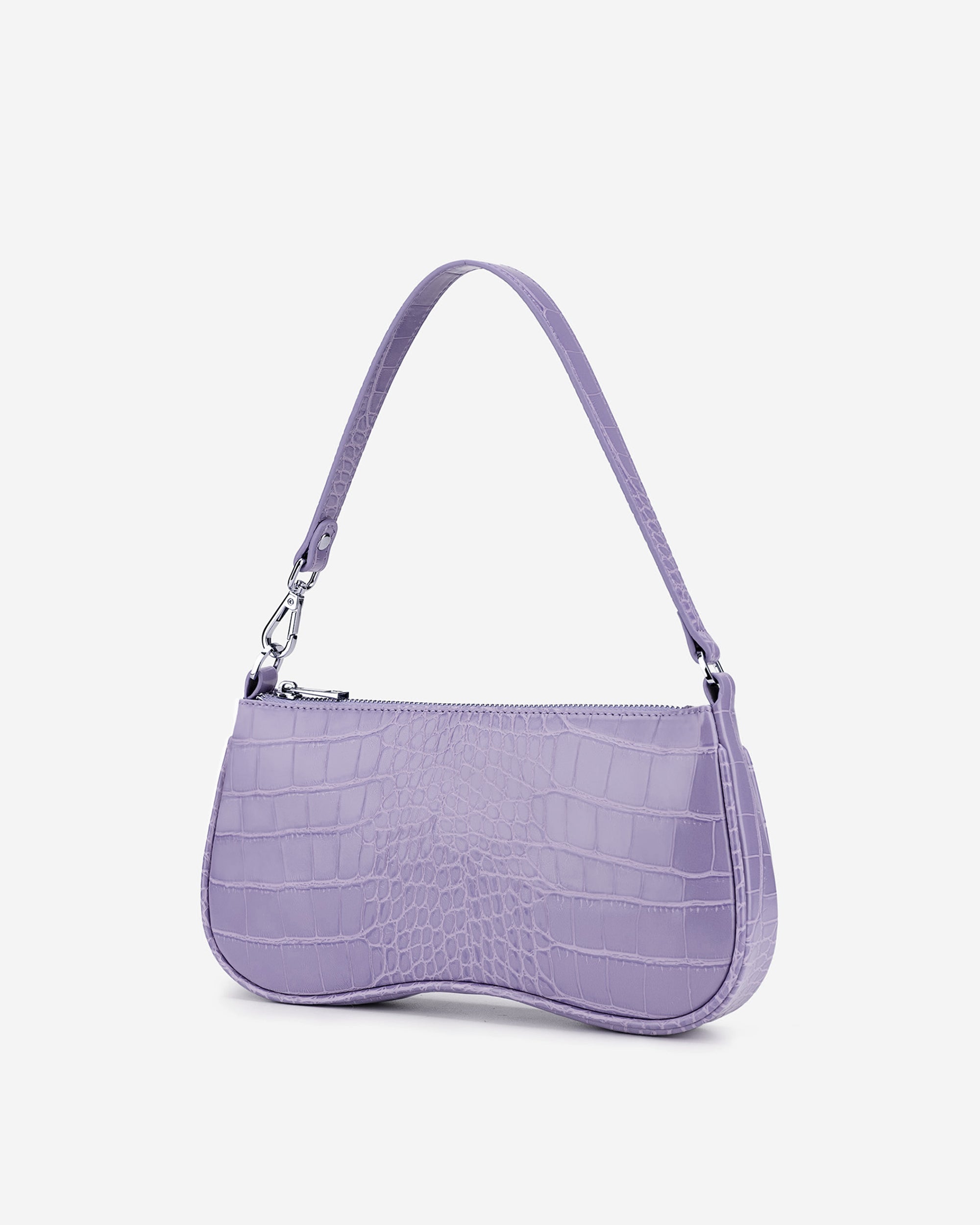 Bolso de hombro Eva - Croc Púrpura