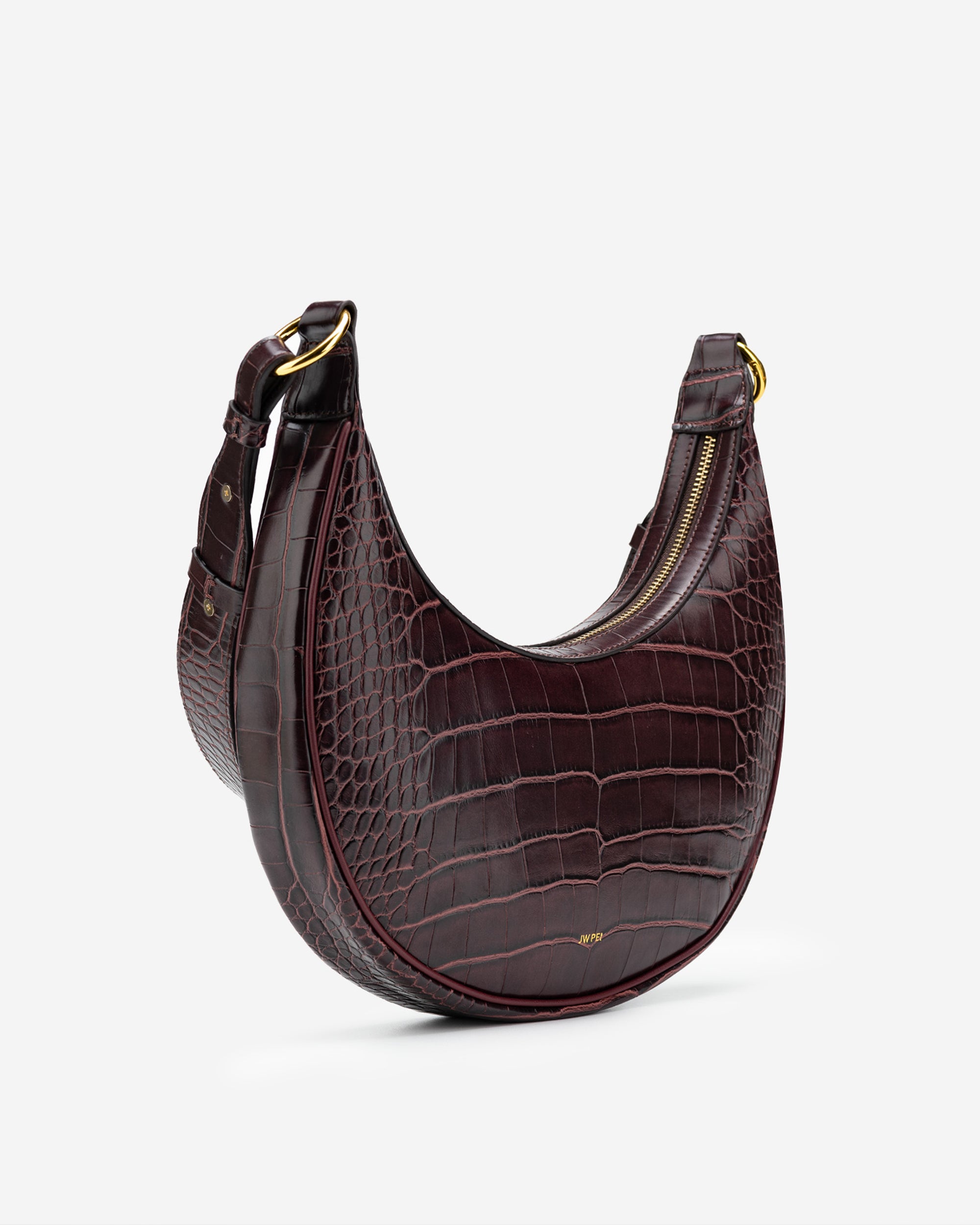 Bolso de hombro grande Carly - Croc Marrón