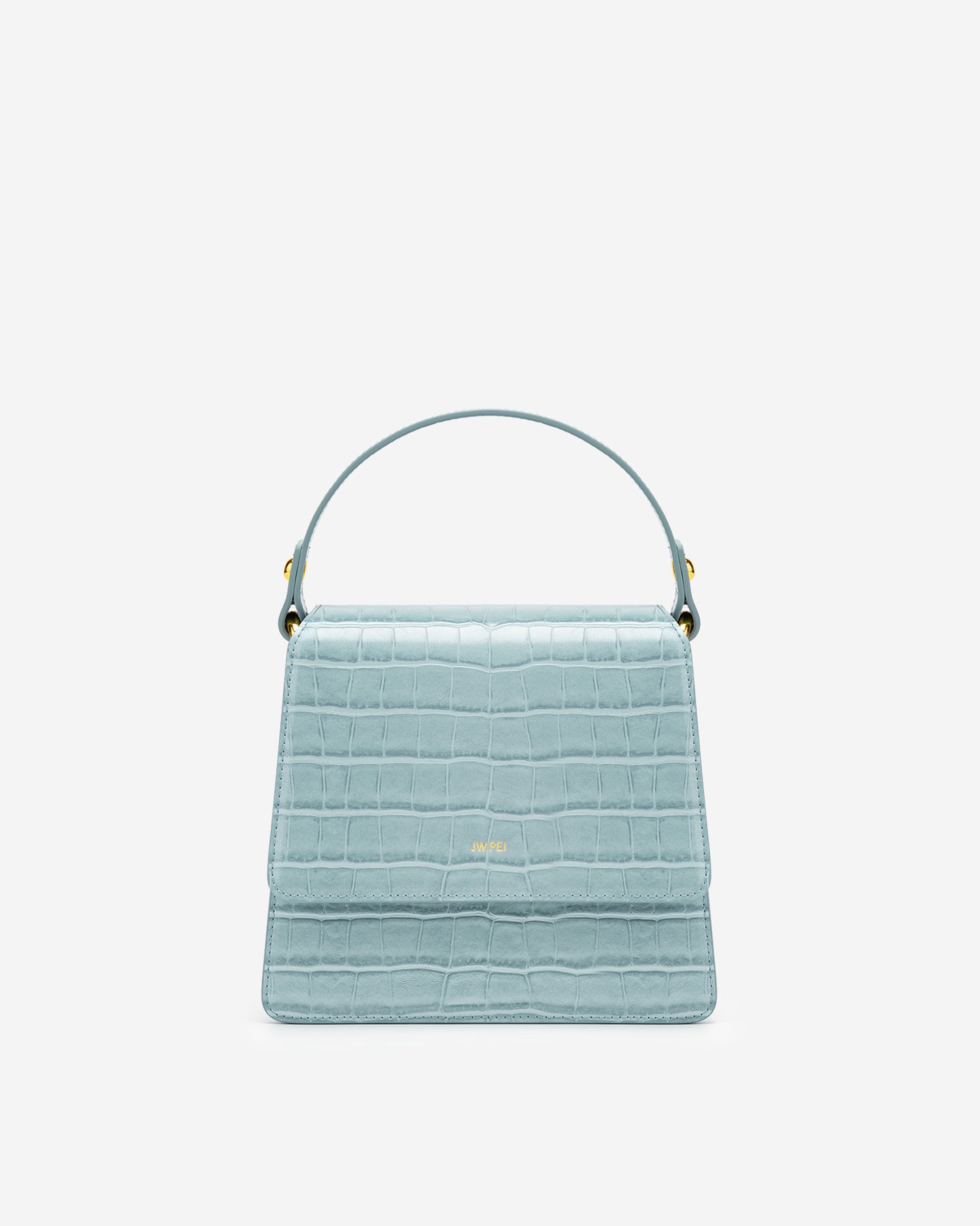 Bolso top handle Fae - Croc Hielo azul