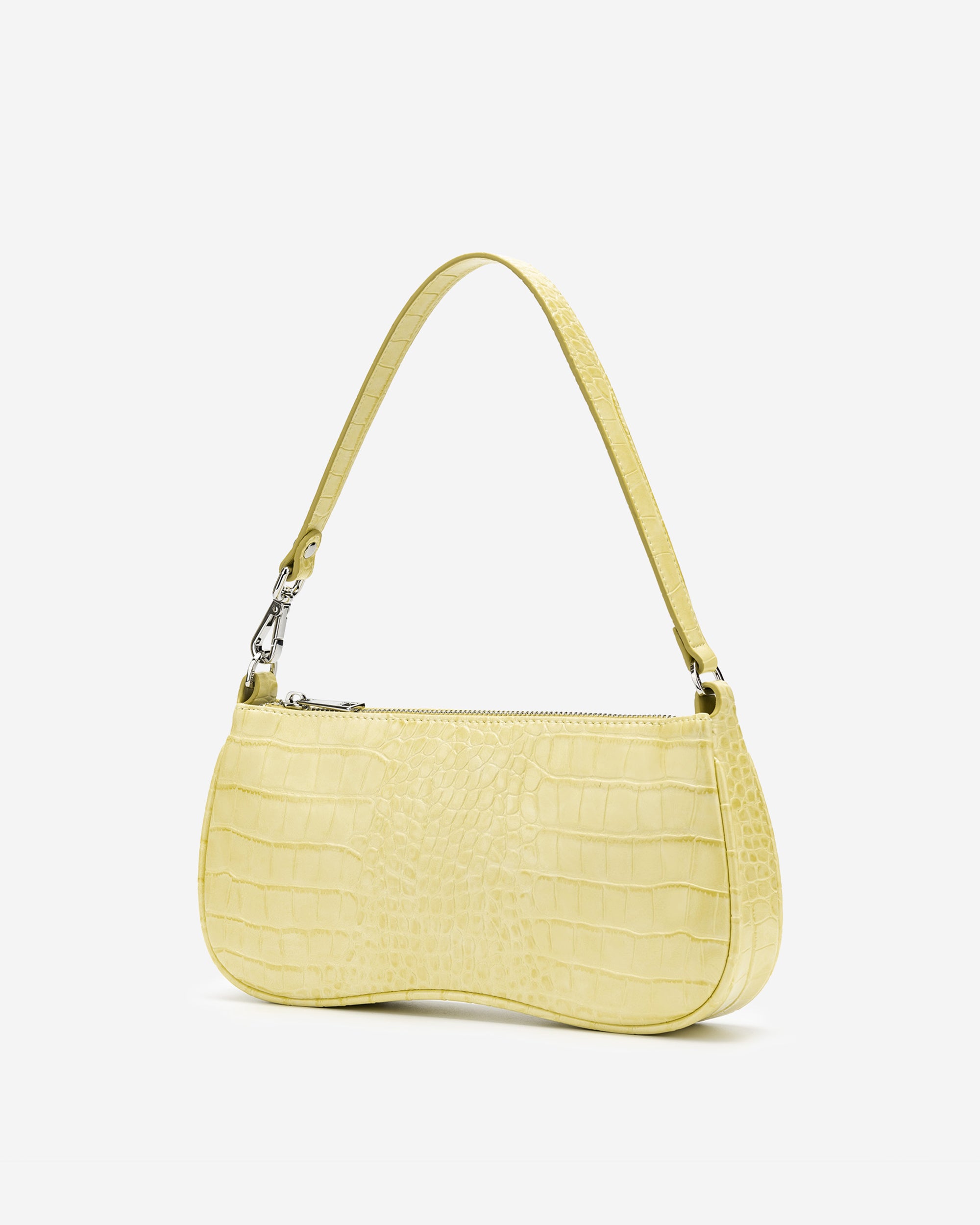 Bolso de hombro Eva - Croc Amarillo claro