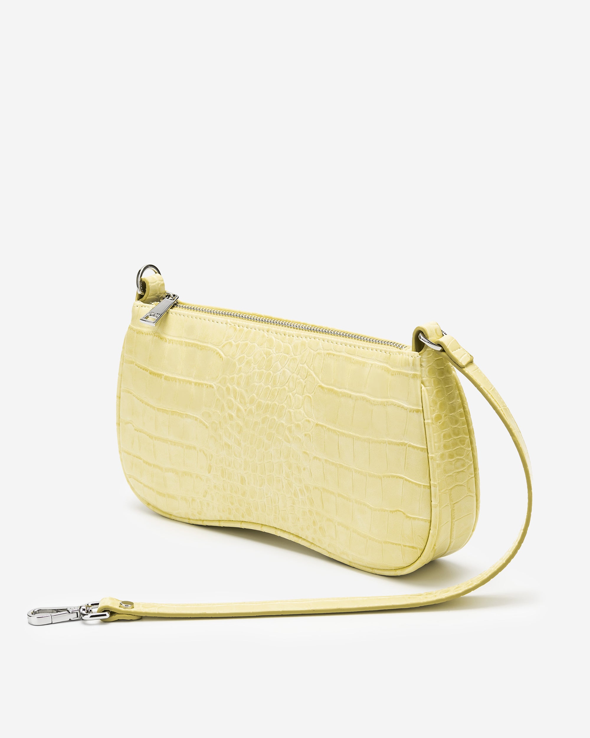 Bolso de hombro Eva - Croc Amarillo claro