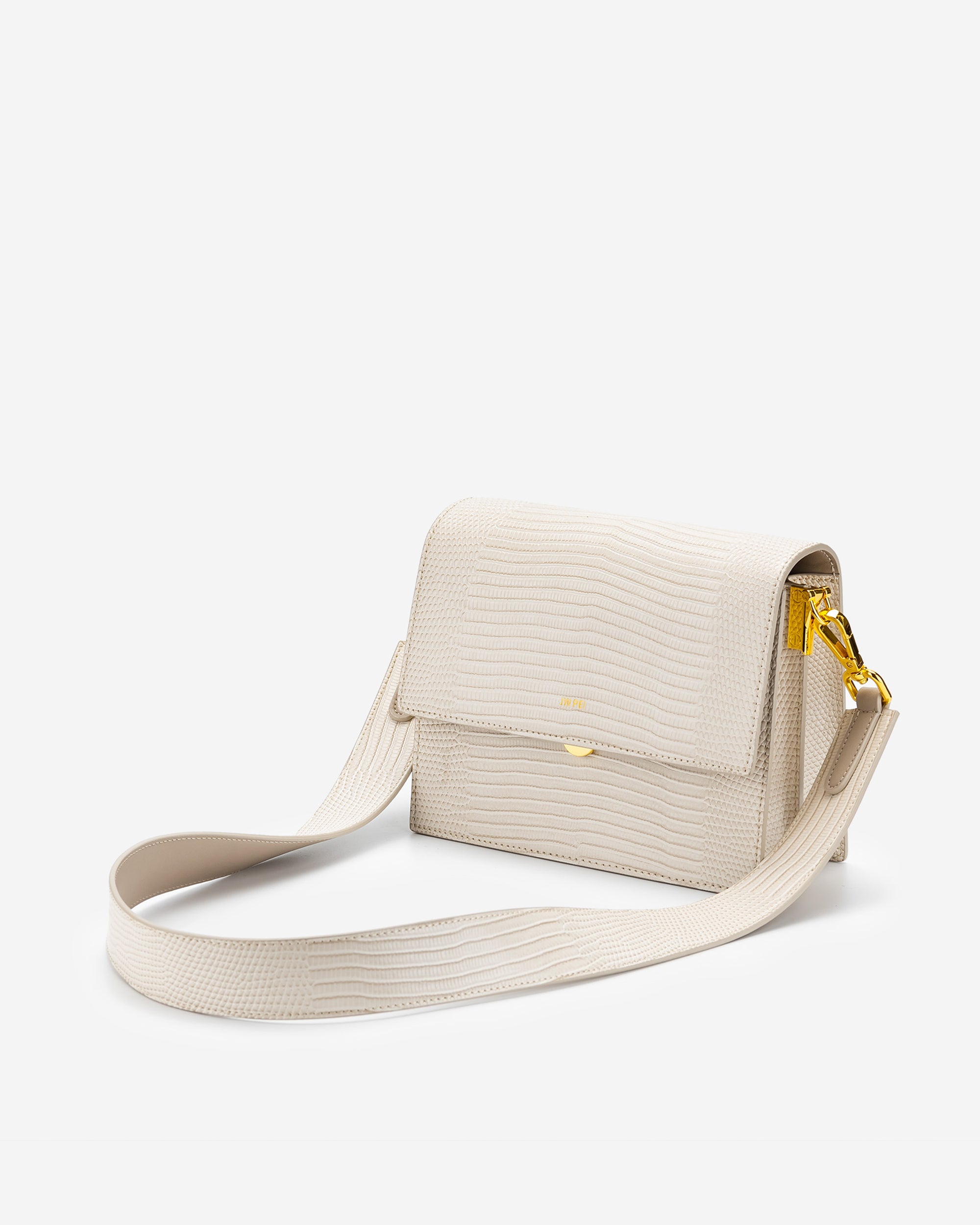 Bolso Mini flap - Lagarto Marfil