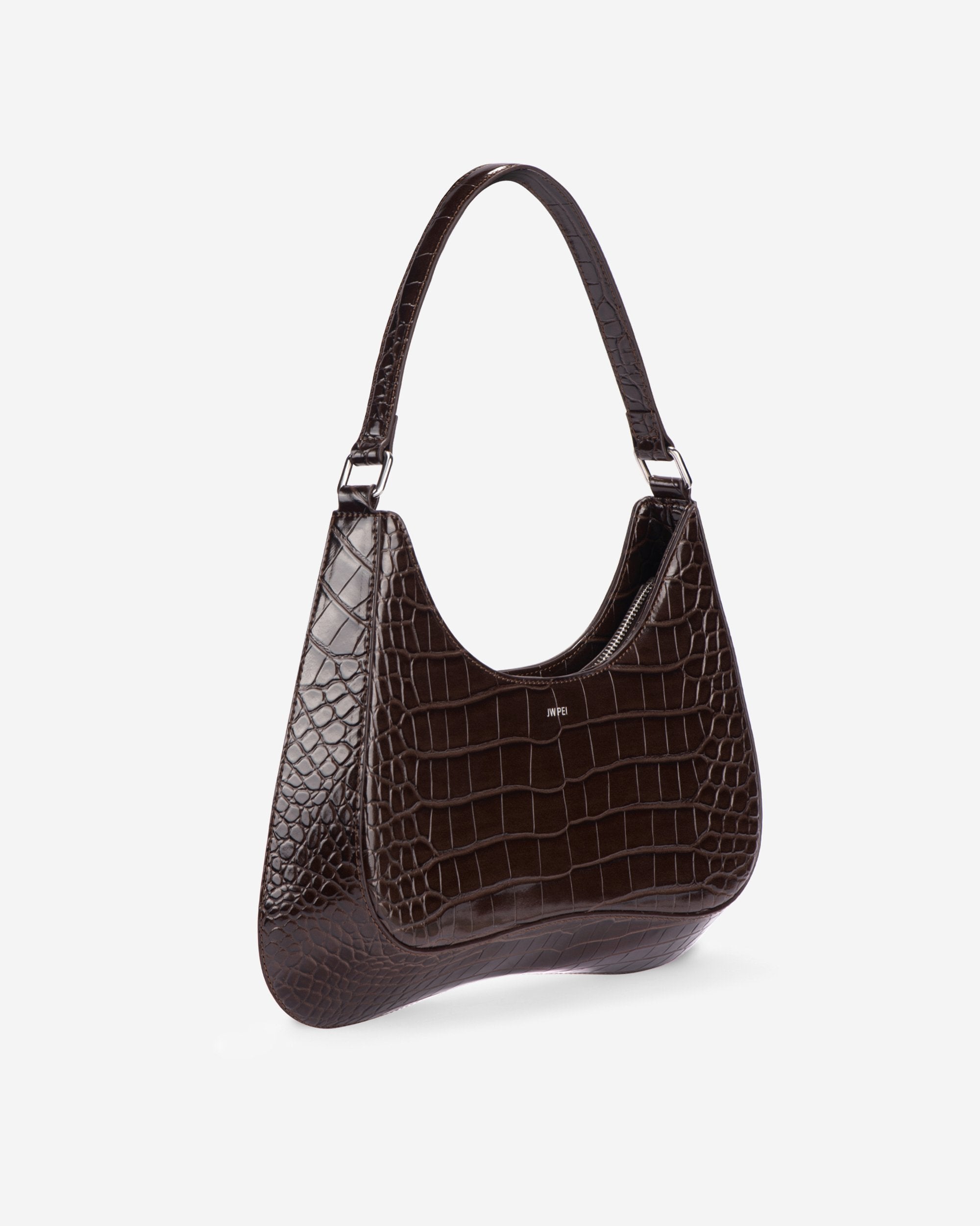 Ruby Shoulder Bag - Nutella Croc