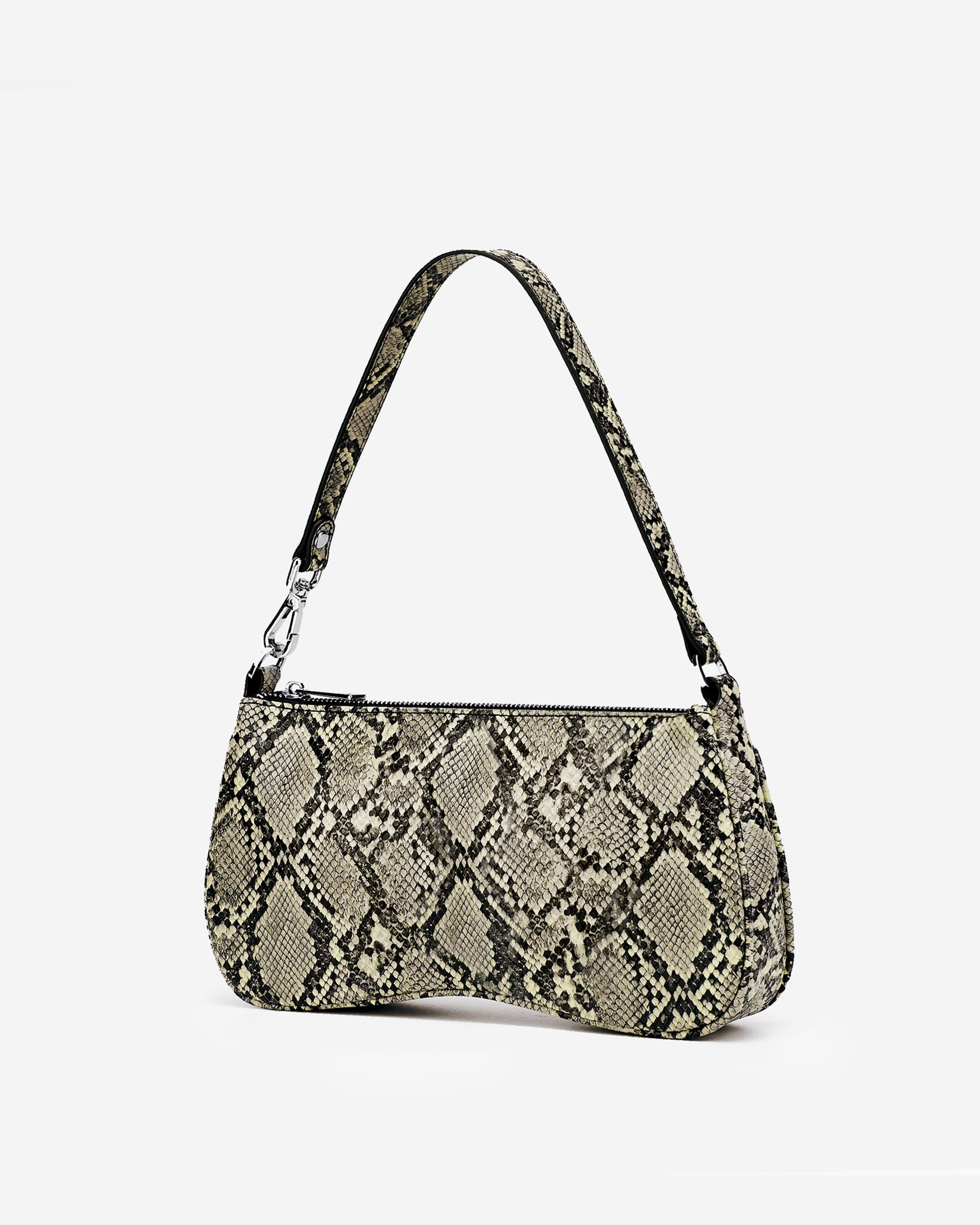 Bolso de hombro Eva - Piel de serpiente natural en relieve