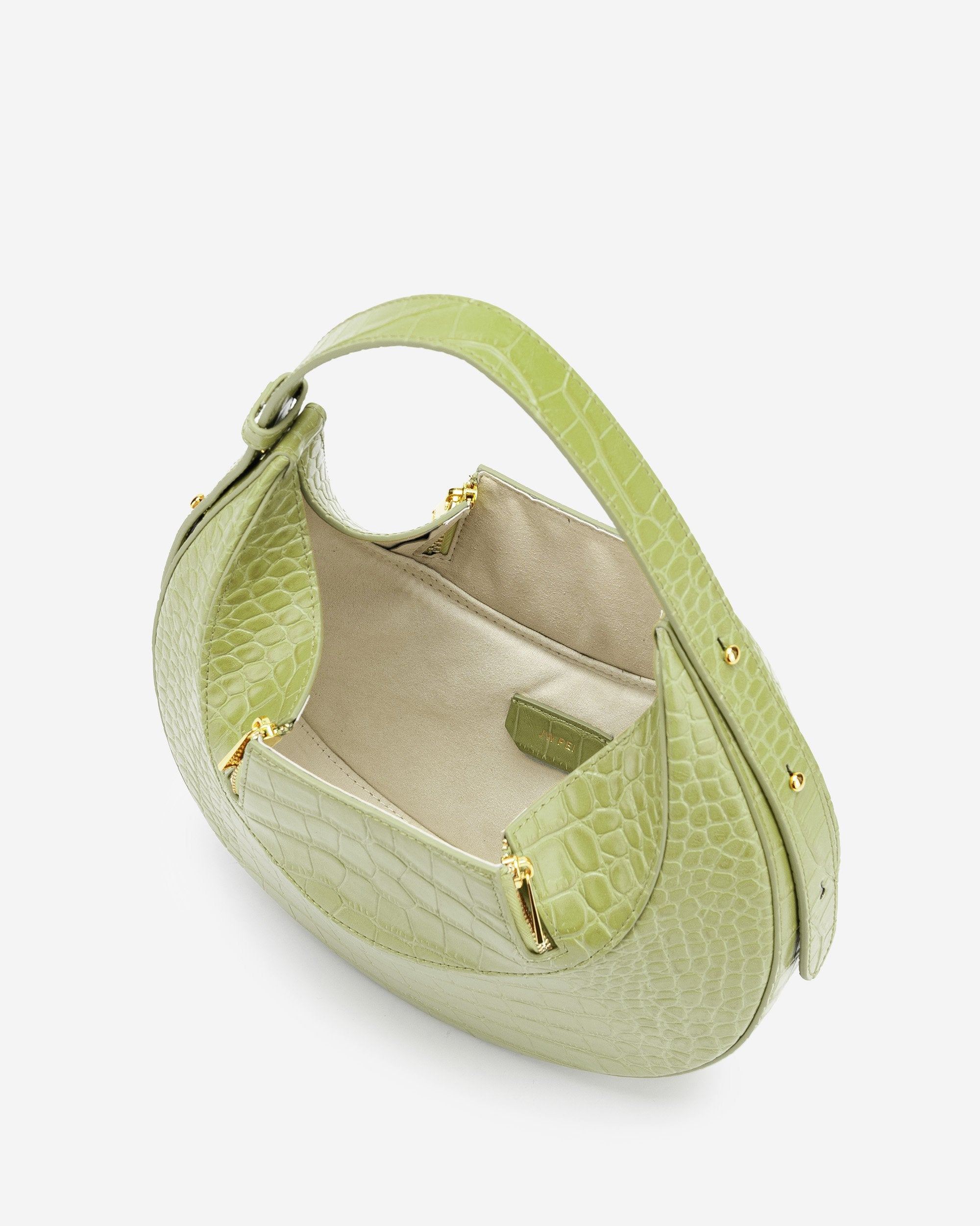 Bolso Rantan - Croc Verde salvia