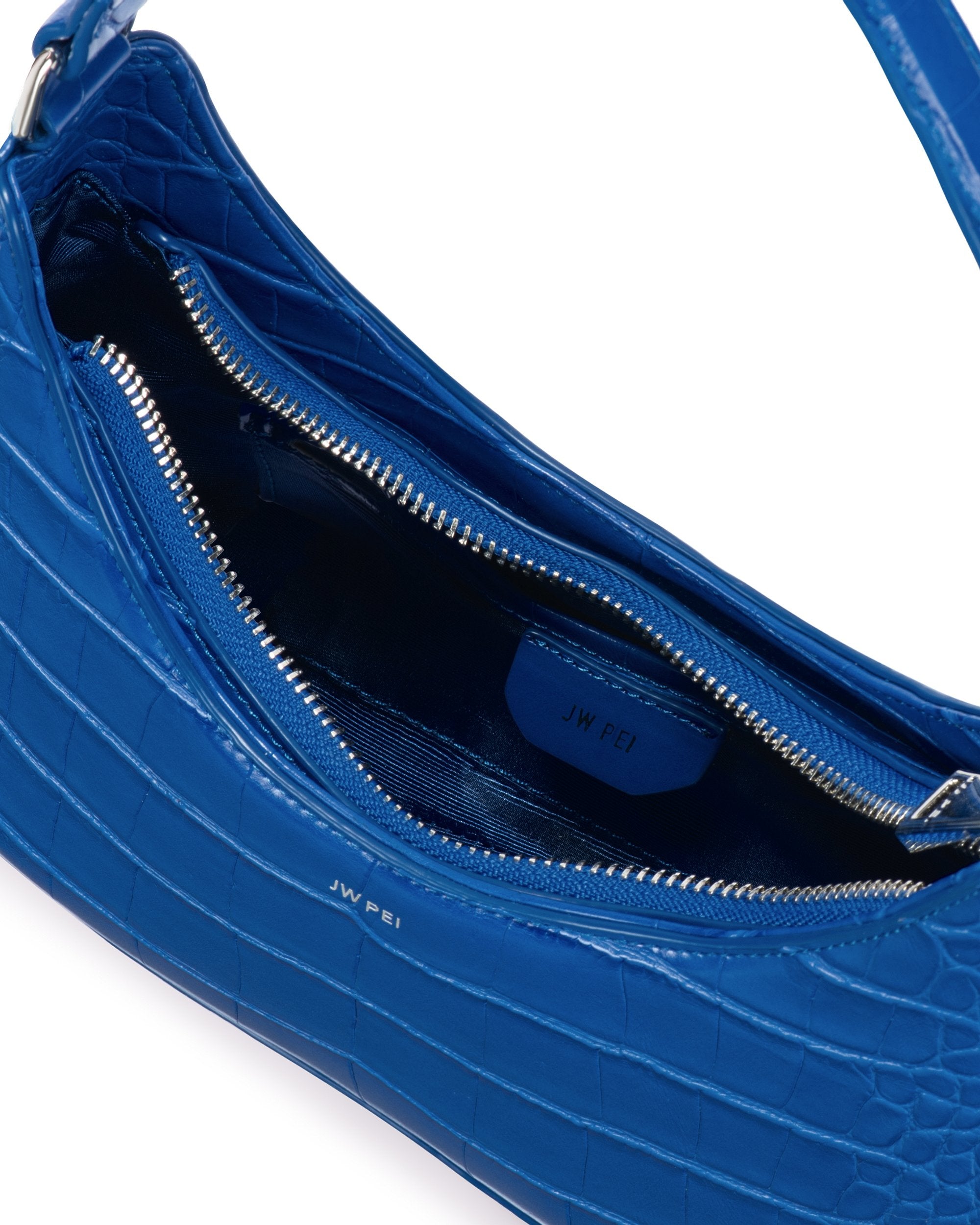 Ruby Shoulder Bag - Classic Blue Croc