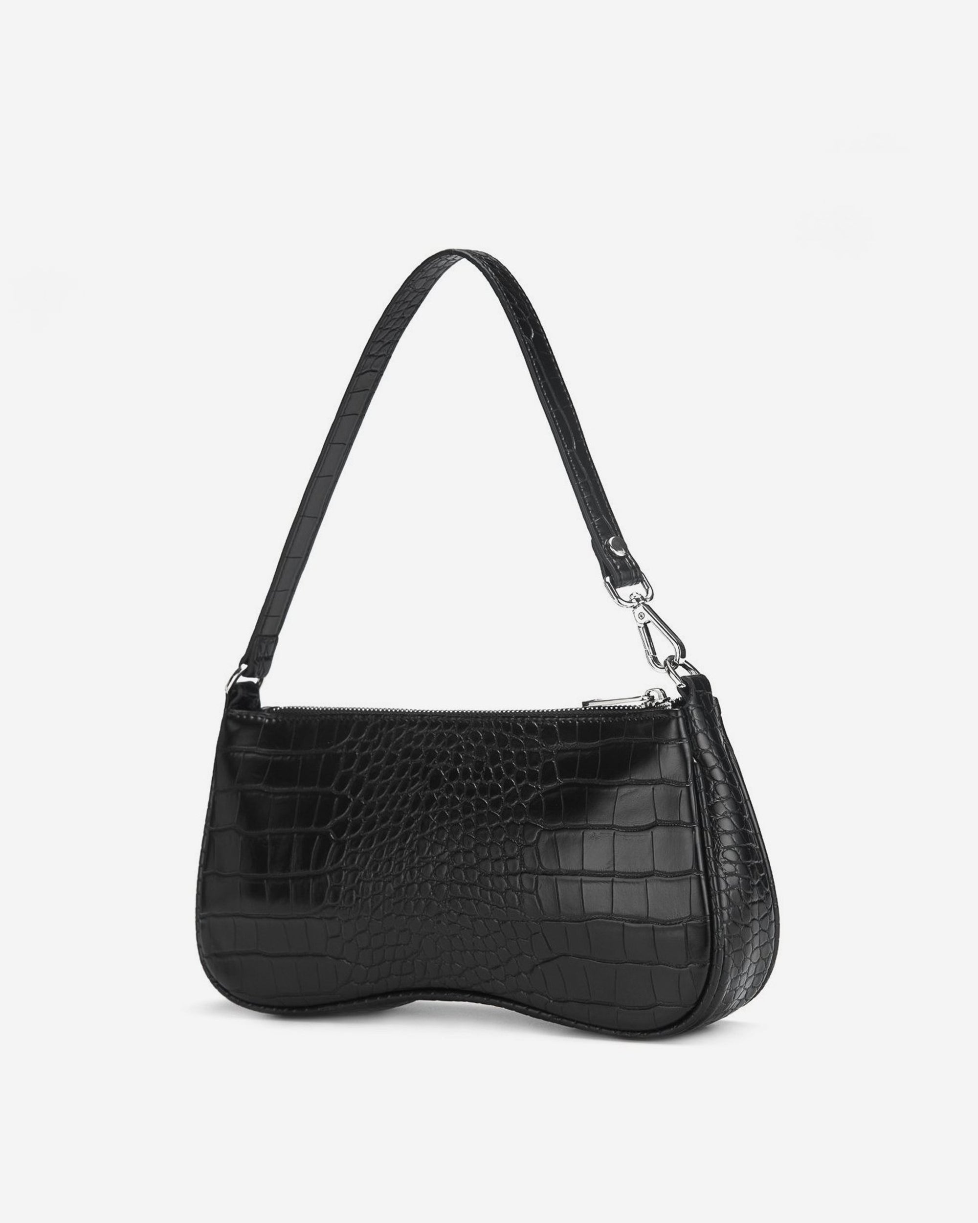 Bolso de hombro Eva - Croc Negro