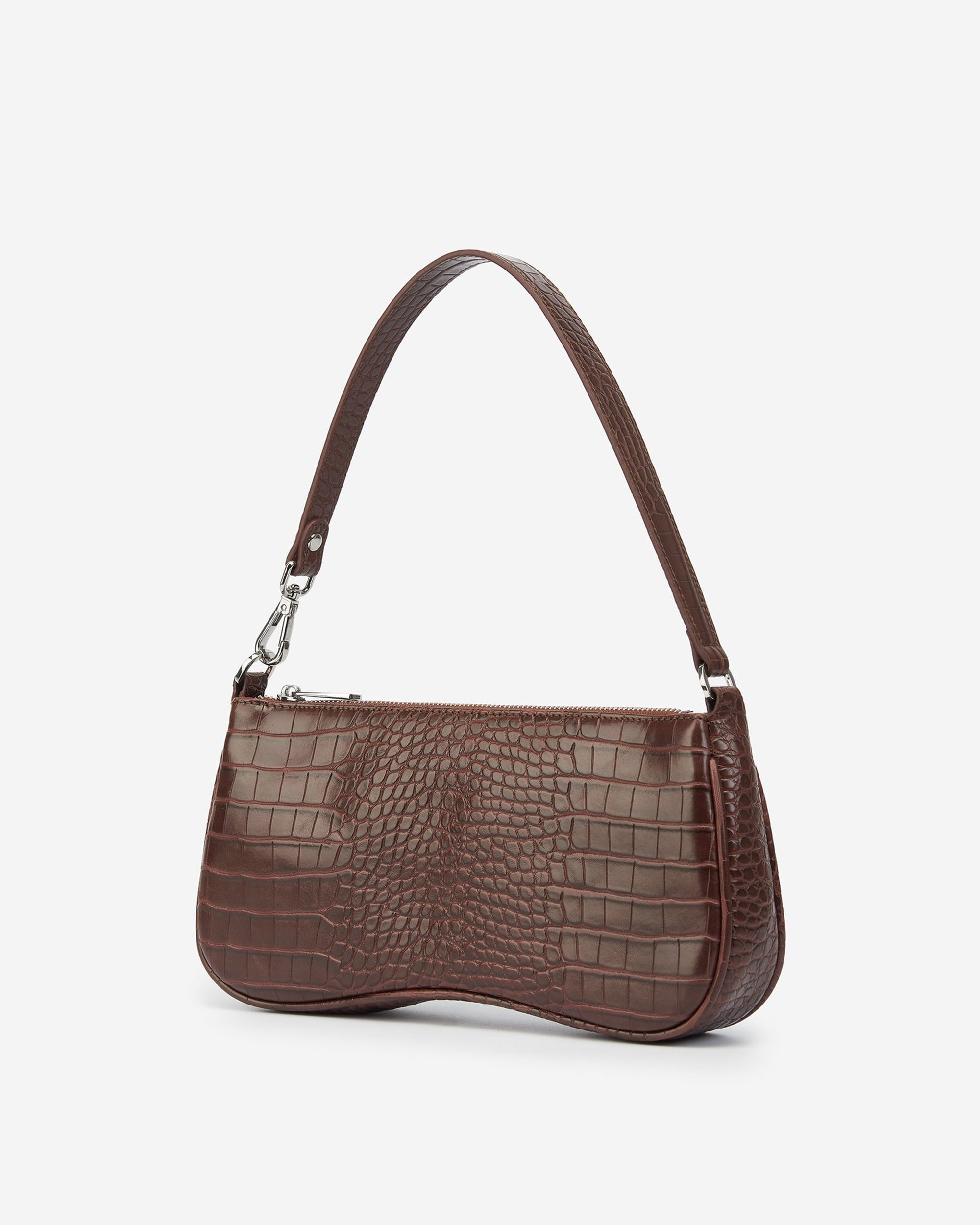 Bolso de hombro Eva - Croc Marrón