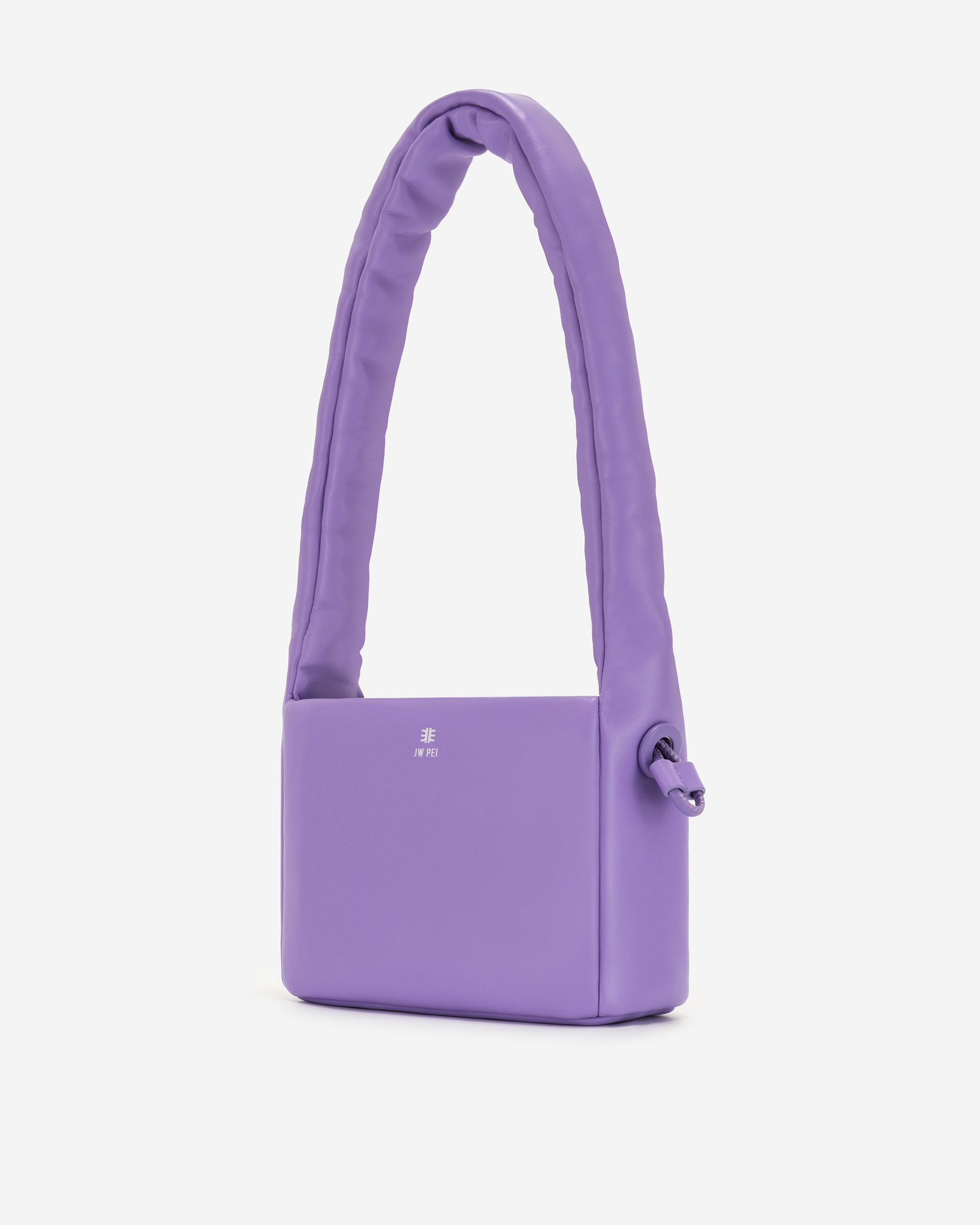 Bolsa de asa superior con cordón plisado Rylee - Violeta lavanda