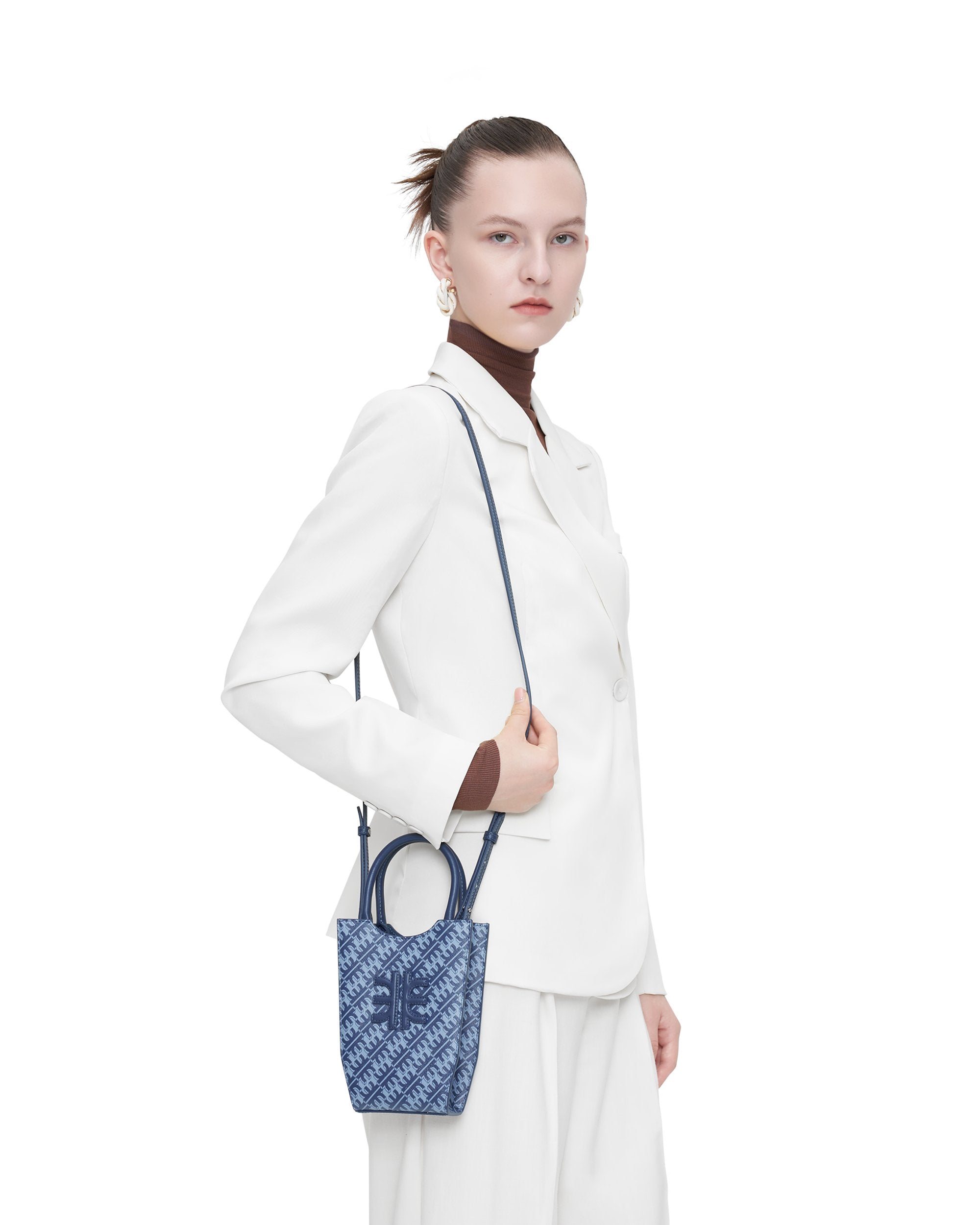 FEI Mini Bolso Tote - Azul Marino