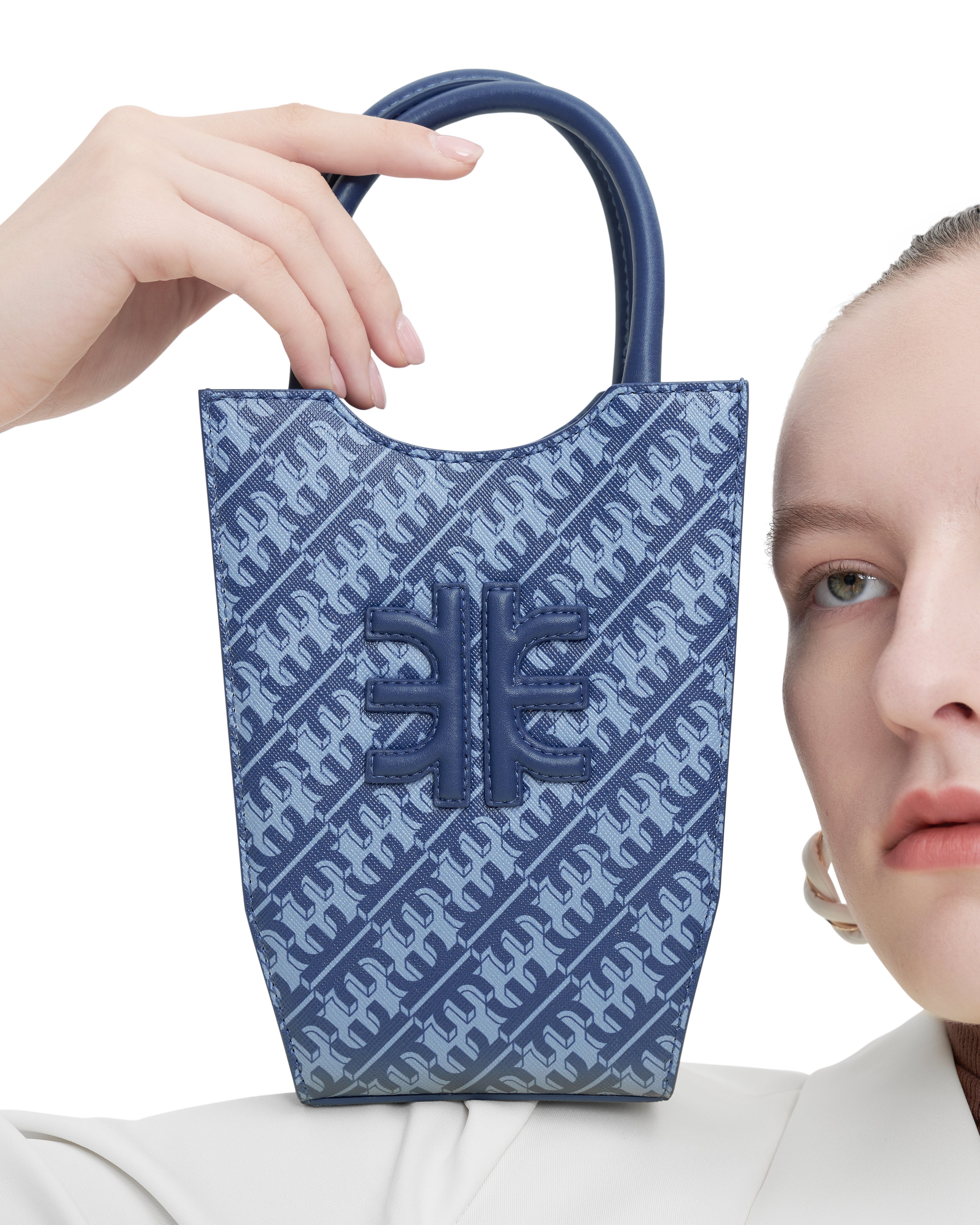 FEI Mini Bolso Tote - Azul Marino